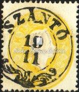/ Typography with embossed printing, 5 krajcár value, Karlsburg/Festung cancellation, E.2.37 perforation, 500 Gp.