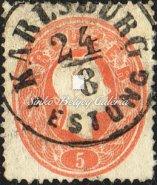 / Typography with embossed printing, Pesth Abends cancellation, 3 krajcár. Kikiáltási ár: 4.800 Ft 1861.