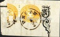 / Distance letter, from Sissek/Banhof to Agram, franked with 1863.