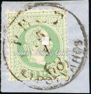 12 perforation, 300 Gp. 1867. Könyvnyomat, Pest Lipótváros 107. tétel 1867.