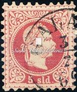 Könyvnyomat, Vése (H) lebélyegzés, 5 krajcár, 300 Gp. / Typography, Vése (H) cancellation, 5 krajcár, 300 Gp. 1867.