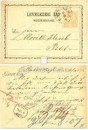 Expressz ajánlott levél előlap, Budapest-Wien 167. tétel 1874.05.12. Távolsági levél, Gyöngyös-Pest, réznyomat 2 kr + 3 kr-os bélyegekkel bérmentesítve.