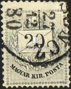 Színesszámú 3 krajcáros, világoszöld 11½ fogazatú próbanyomat. / Color-numbered krajcár issue, 3 krajcár value, light-green, 11½ perforated proof.