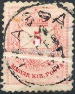 / Color-numbered krajcár issue, ﬁrst hinges on stamps, A13 perforation, complete set, with some color versions. 1874.