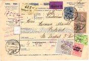 / Registered letter, Budapest Esztergom, franking with Turul 5 Fillér + 30 Fillér. 1916.12.16. Ajánlott levél, Budapest-New York, Hadisegély II.