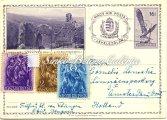 / Express local letter in Budapest, 10 ﬁllér postal stationery letter with Portraits 2x10 ﬁllér additional franking, with the postmark of Királyi Központi