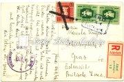 / Registered letter, from Keszegfalva to Budapest, Hungarian postmark, the addressee moved so the letter was sent away to the new address. Kikiáltási ár: 2.600 Ft 1947.10.24.