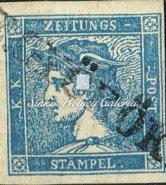 336-352 336. tétel 1851. Hírlapbélyeg 337. tétel Kikiáltási ár: 24.000 Ft 1858. Hírlapbélyeg, kék I. típus, címszalagon, Rétságh lebélyegzéssel.