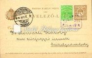 tétel Hotel posta / Hotel Post Kikiáltási ár: 30.000 Ft 1911. Magura II., Erdélyi hotelposta levél, 1911.10.23. du. feladott, Dr.