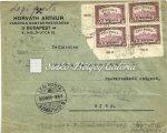 /airmail letter, 10 f postal stationery, from Budapest to Pilisvörösvár, with Zeppelin commemorative postmark, franked with Zeppelin 1 pengő stamp addition. Kikiáltási ár: 10.