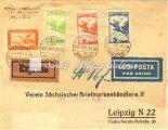 / Airmail letter Budapest, Zeppelin balloon's ﬂight around Hungary, franked with Zeppelin 1 pengő + 2 pengő stamps. Kikiáltási ár: 8.000 Ft Légiposta 1931.03.28.