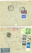 / Airmail letter, from New Haven to Budapest, with "Man ﬂying for 30 years-the anniversary of the ﬁrst ﬂight of the Wright brothers" commemorative postmark, franked with 3+8 cent value