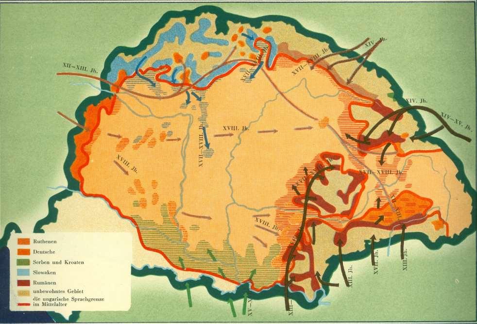 A középkori szász-német, vlach-román,