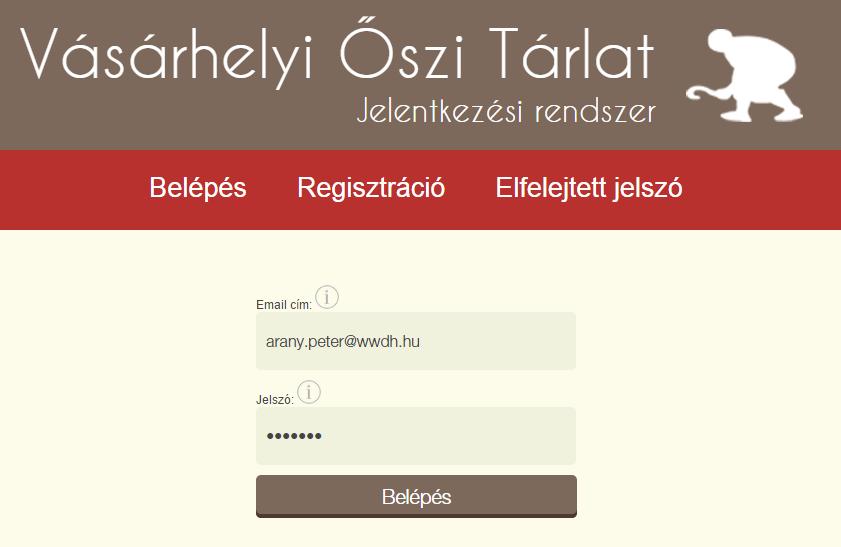 Elérések: Az oldal címe: beadas.oszitarlat.hu Azon felhasználók, akik először látogatnak az oldalra, regisztráció után tudnak csak belépni. Ezt a regisztráció menüpontra kattintva tehetik meg.