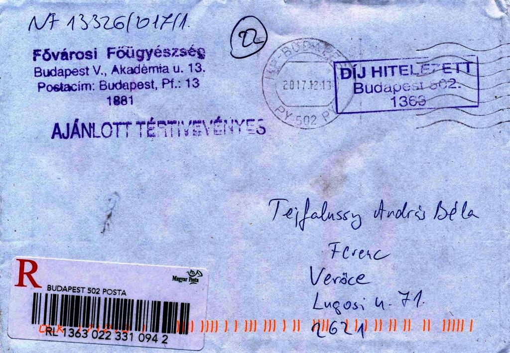 4./4 Feljelentem ügyészségi határozat hitelesítési csalás megengedése hivatali visszaélés váddal a fenti hamis határozat alábbi okiratkezelési, adminisztációs csalására lehetőség biztosító dr.