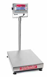 Defender 3000 Stainless Steel Teljes inox acél kivitelű lemosható moduláris mérleg Teljes inox kivitelű masszív csővázas mérlegház AISI304 inox acél teherfelvevővel IP65 védelemmel ellátott kijelző