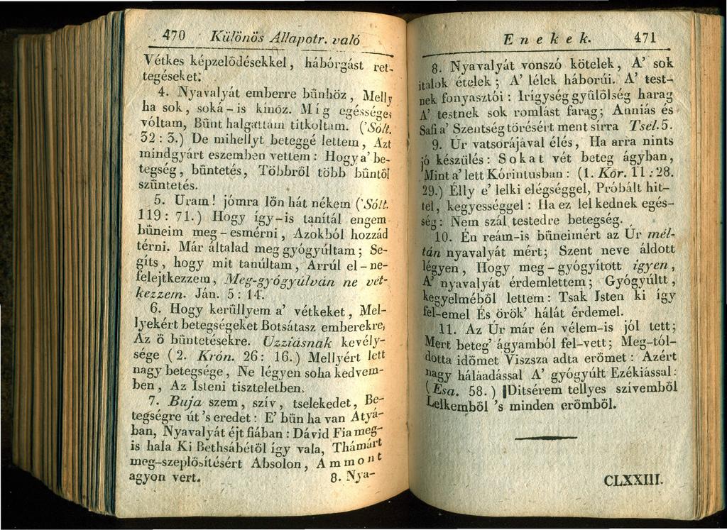 ~ Iúilönös Allapotr. val( 1: ---fi--- --- ---. --.. Vétkes képzelödésekkel, hábór3{ist ret, tegéseket: _ 4. Nyava~yá~ em~e~te bu,nhöz " l\~eilj ha sok, soka - IS kinöz.