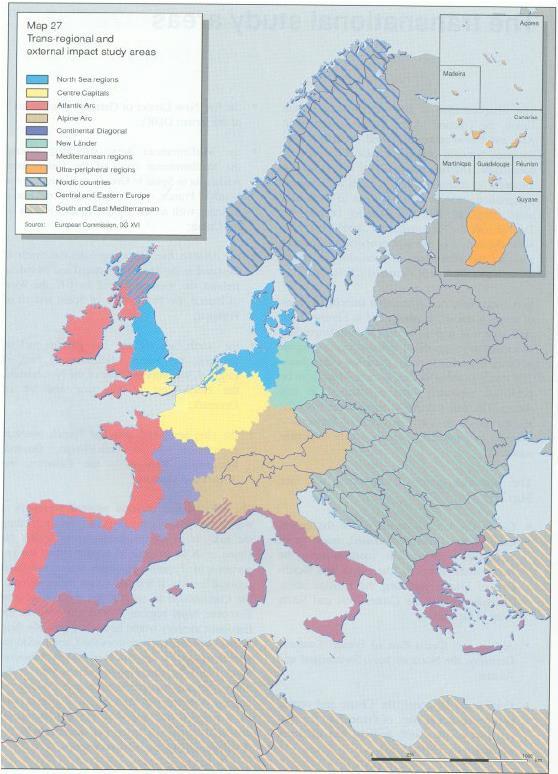 EC 1994 TSP 2011 TSP: Európa számos térsége rendelkezik speciális földrajzi jellemzőkkel, ilyenek a