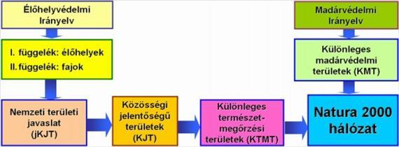 5. A hazai Natura 2000 hálózat kijelölése A Natura 2000 hálózat területeit, vagyis a különleges madárvédelmi területeket és a különleges természetmegőrzési területeket (egymással akár átfedésben) a