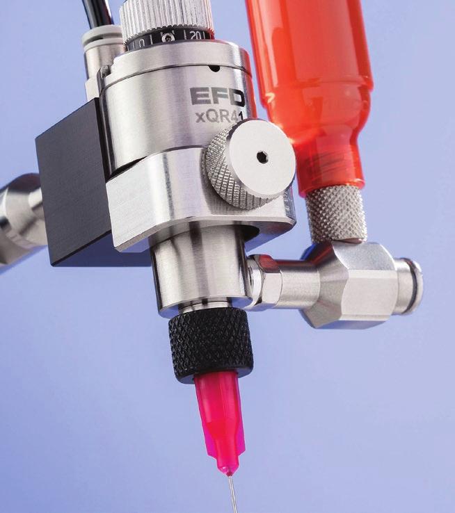A ValveMate 8040 vezérlővel kombinálva a szelep megismételhető adagolást, valamint ködképződés és túlszórás nélküli fedést biztosít.