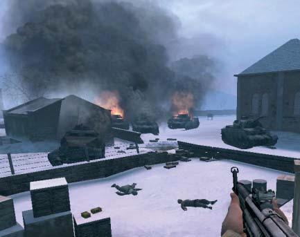 BEMUTATÓ EGYSÉGBEN AZ ERŐ CALL OF DUTY UNITED OFFENSIVE Emlékek. Légvédelmi ágyúk hangjai, az ugrásra figyelmeztetõ vörös fény, a csípõs normandiai szél.