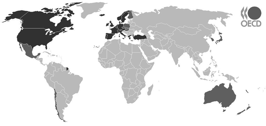 Szervezet) 1996 MAGYARORSZÁG is tag lett MA: 30 tagállam alkotja Székhelye: Párizs Fő cél: