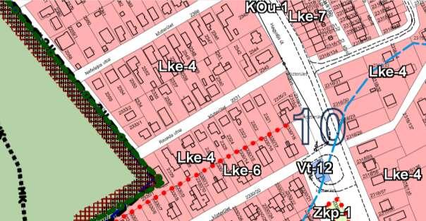 2230/62, 2319/1 és 2320/1 hrsz-ú telkek átsorolása A jelenleg közterület (Köu) besorolású 2319/1