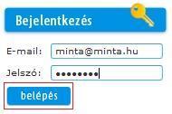 Ha a Jelszavát megváltoztattuk üzenetet olvassa, akkor az E-mail címével és az E-mailben kapott új jelszavával be tud jelentkezni webáruházunkba.
