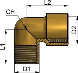 könyök idom - belűl / kívül TH0MB-HU-/01 STASTO Automation KG