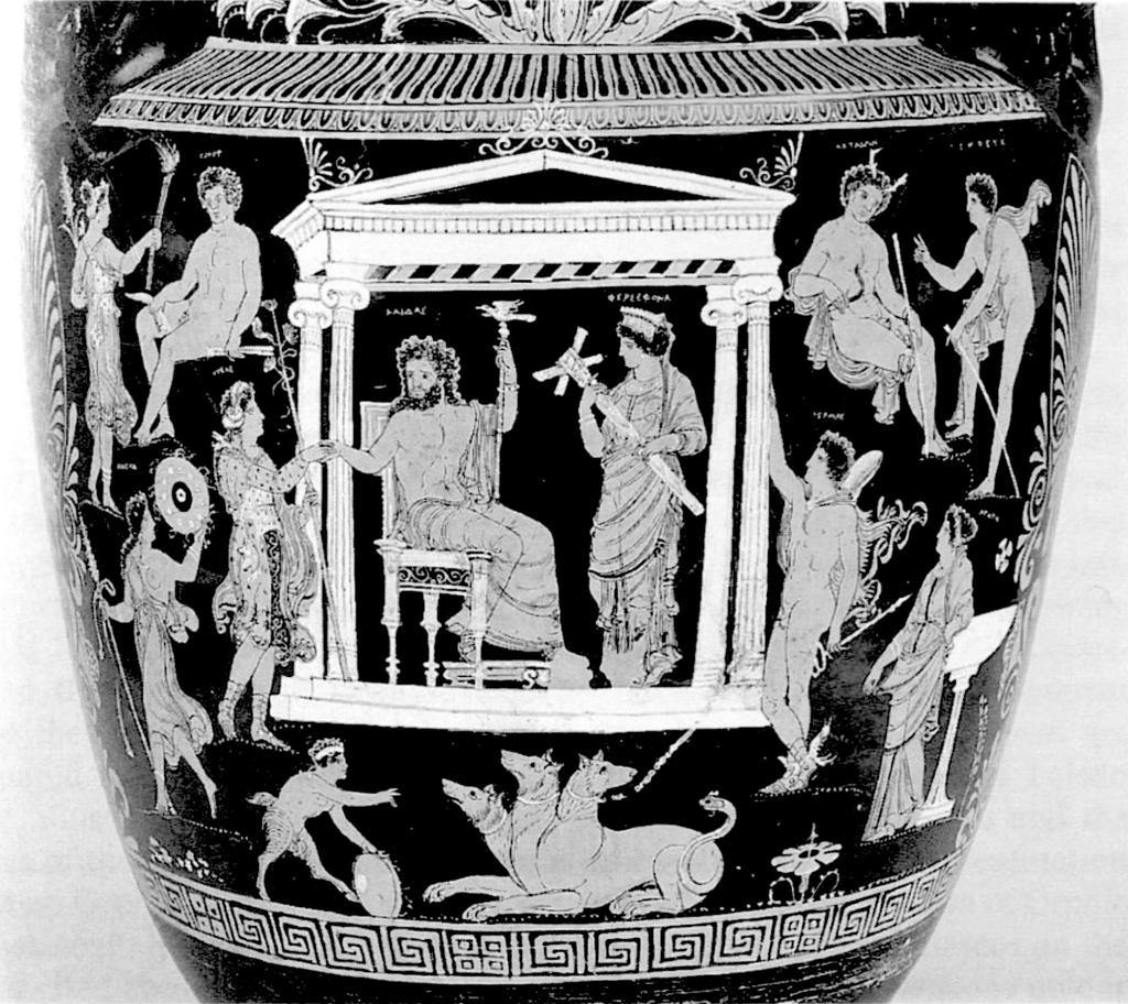 A dél-itáliai görögök túlvilágjárásai 2. kép. Apuliai vörösalakos kratér. Toledo Museum of Art, ltsz. 1994.19 (Johnston McNiven 1996, fig.