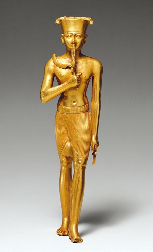 132 7. III. ÁTMENETI KOR (Kr. e. 1069 723) 131. kép. Amun istent ábrázoló aranyszobor. III. Átmeneti kor, XXII.
