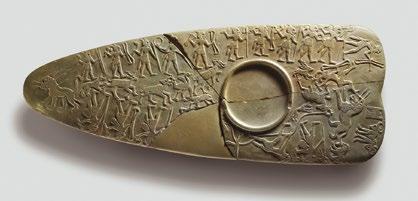 Két kutya -paletta. Nagada III (Kr. e. 3300 3000). Felső-Egyiptom, Hierakonpolisz. Ashmolean Museum of Art and Archaeology, Oxford (fotó: R.