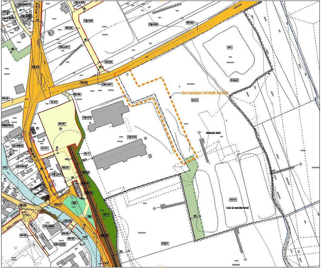 2.3.1. Napelemes erőműpark megvalósítása: Az érintett területen az előírt ültetési kötelezettséget úgy módosítjuk, hogy a már rekultivált területek mellett ez a kötelezettség megszűnik.