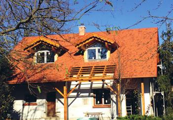 / 21,5 cm 2,5 db / m 6. KISZELLŐZÉS szellőzőcserép szellőzési keresztmetszete szükséges kiszellőzési keresztmetszet 6 m 2 -enként (tetőfelület 0,05 %-a) 7.