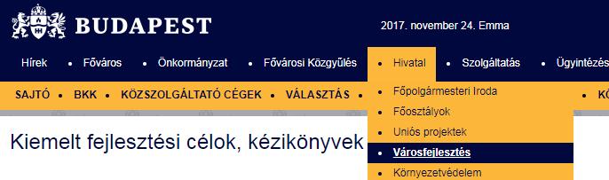DOKUMENTUMOK ELÉRHETŐSÉGE http://budapest.