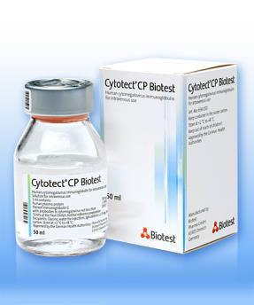 napon CMV elleni IgG (Cytotect /Biotest/, Humaglobin /HUMAN/) Immunsupprimált beteg (szerv-, csv-trpl. osztály!