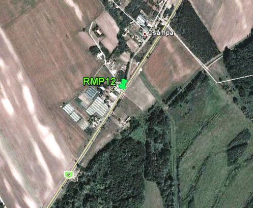Paks-Csámpa településen a 6-os főúttól 8 méterre lakóingatlanoknál 1 ponton (RMP12) Mérési pont jele GPS koordináták EOV koordináták RMP12 46 33.798'É 18 49.625'K N135457 E633103 1.9-10.