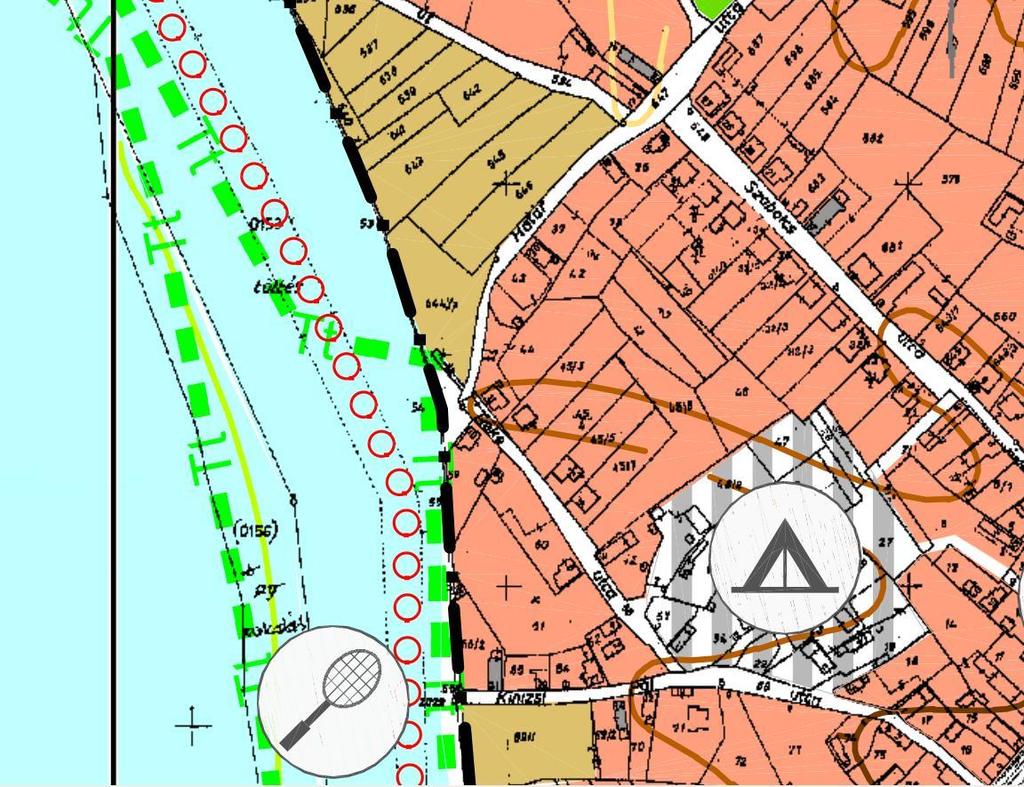 A tervezett új atomerőművi blokk területétől, valamint a felvonulási területtől ~3,2 km távolságban található.