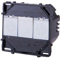 The backlight will flash, and then release. Now switch is ready for programming. Step2: Touch the desired gang centre circle I at the corresponding position on the other 2way switch.