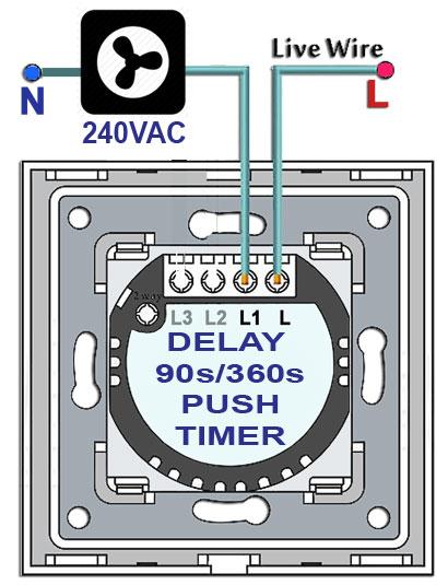 Line, only) Install it parallel, between L and N of the Lamp terminal Adapter is made from ceramics and it resistant to fire.