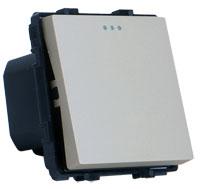 0002 m³/75 g/db Mechanikus váltókapcsoló, 2 állású 250 V AC/10 A, Modular 4 way switch module, 250VAC/10A