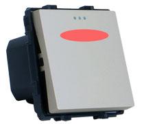 kapcsoló, 2 állású 250 V AC/45 A, 1/2 Universal 2 way switch module 250VAC/10A FPM1-0XW series, 47x23x35mm 1 gang