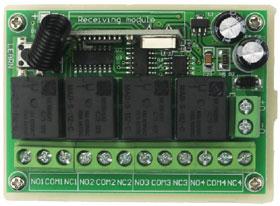 BroadLink RM-Pro) 1Ch RF Wireless Remote Control Switch - Receiver 12VDC/10A learning code Receiver with Jumper for Jog/Self-Locking Mode Operating Frequency: 433.92MHz ± 0.2MHz Size: 80x38x21mm, 0.