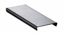19 mm, 3 15 mm burkolat vastagsághoz Schlüter -KERDI-LINE-B 10 74 mm =H B típusú fedlap, 19 mm-es keret, V4A minőségű magasfényű, polírozott nemesacél L = cm H = 19 mm / szett szett 50 KLB 19 EP 50