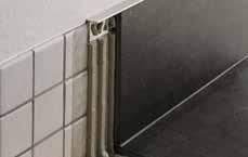 Sarkok és lezárók = H = H 1 Schlüter -SCHIENE-STEP-EB Schlüter -SCHIENE-STEP-EB/V szálcsiszolt nemesacél V2A, H1 = 11 mm 6 SS 60 EB 11 28,61 60 12,5 SS 125 EB 11 29,39 60 összekötő, szálcsiszolt