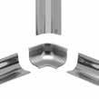 7) 15 mm r = 8 mm Schlüter -ECK-KHK-E Schlüter -ECK-KHK-EB nemesacél V2A szálcsiszolt nemesacél V2A B = mm L = 1,50 m B = mm L = 1,50 m 15 KHK15 E/150 18,96 60 15 KHK15 EB/150 24,65 60 L = 2,00 m 15