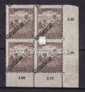 / Republic, misprint, Károly Zita stamps with reversed overprint. 1918.