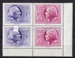 Magyarországi kutyafajták, tévnyomat, 1 Ft-os bélyegen tarajos réce. / Hungarian dog breeds, misprint, on stamp 1 Ft there is a crested duck.