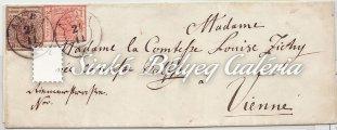 / Typography, stamp on letter piece, with Slovakian cancellation. 1850. Könyvnyomat, teljes sorozat, Pesth 64.