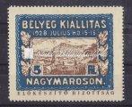 tétel 1909. Első Magyar Országos Bélyegkiállítás emlékív, 2 különböző ívből.